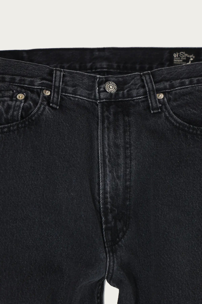 orSlow - 101 Dad's Fit Denim - Black Denim Stone - Canoe Club