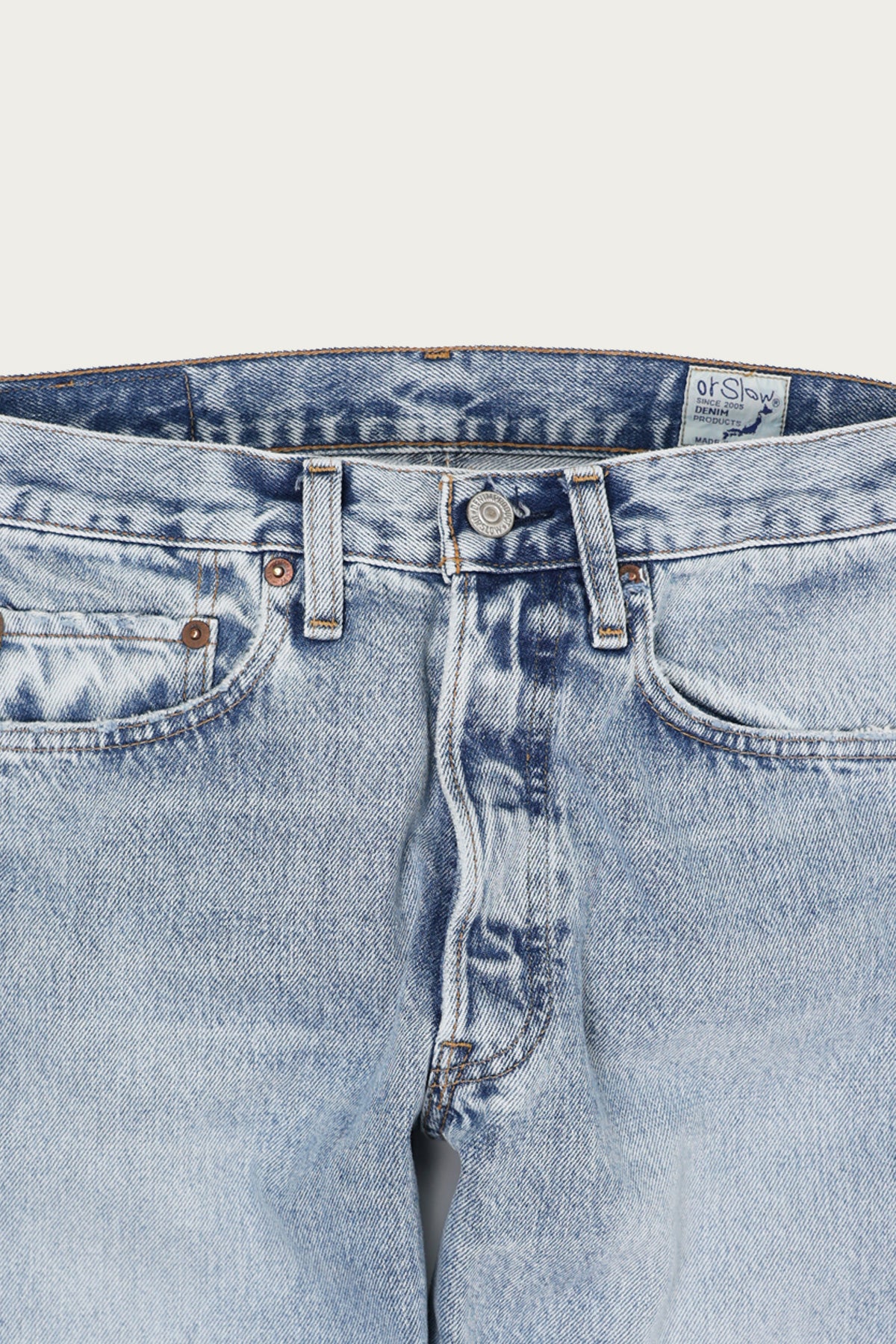 orSlow - 105 Standard Denim - 90's Sky Blue - Canoe Club
