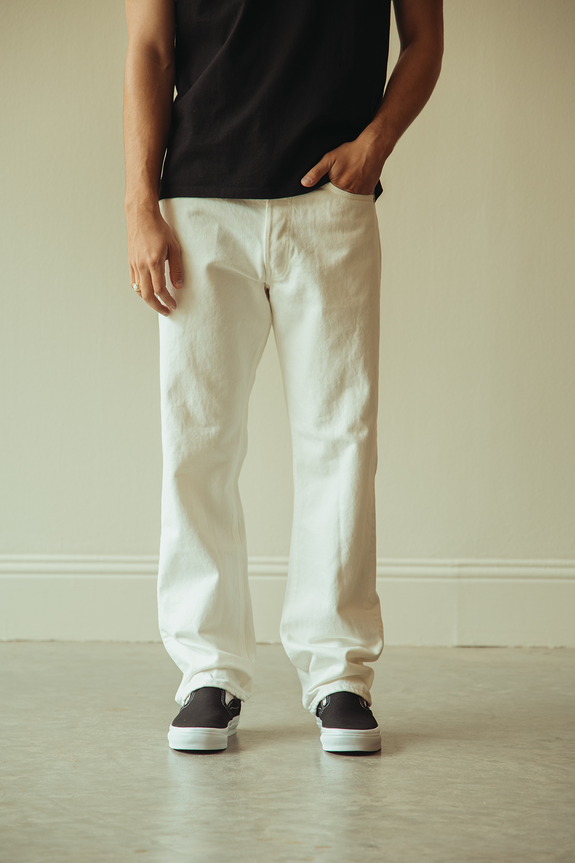 orSlow - 105 Standard Denim - White - Canoe Club