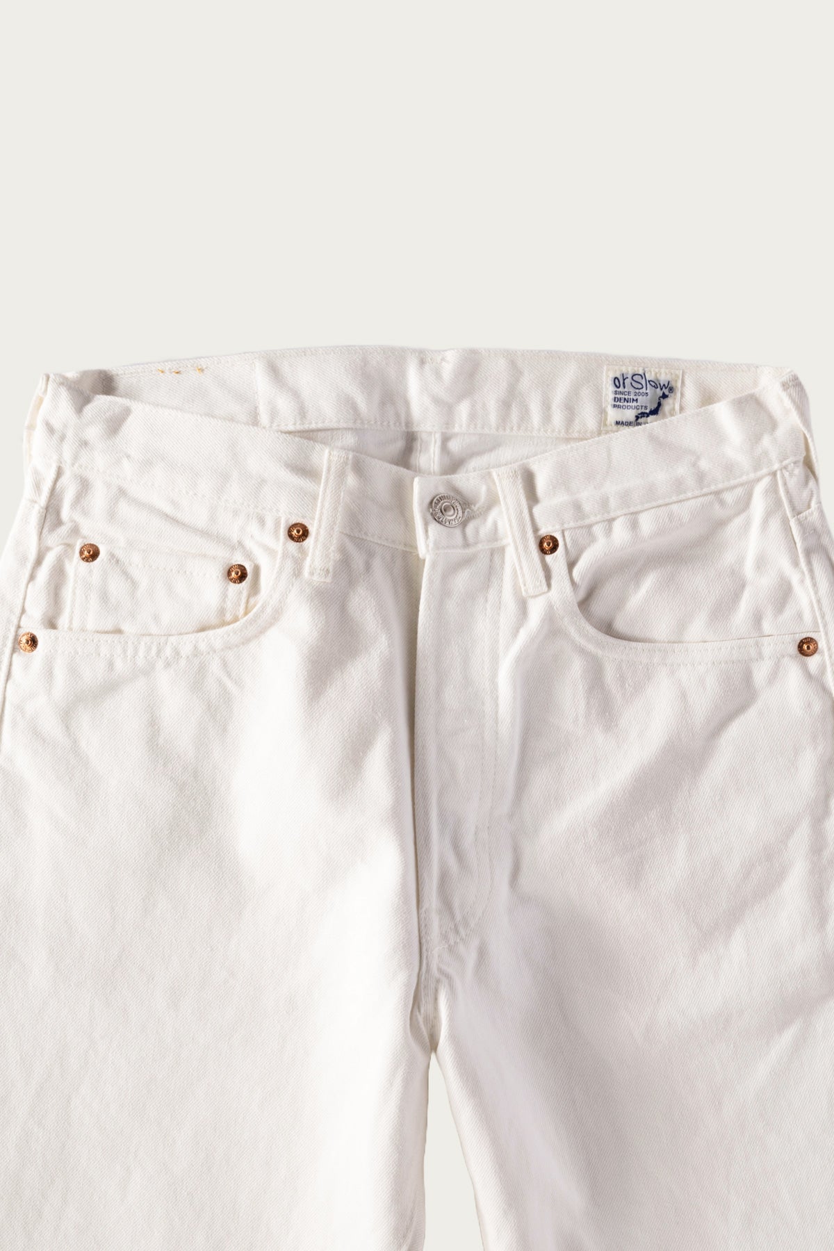 orSlow - 105 Standard Denim - White - Canoe Club