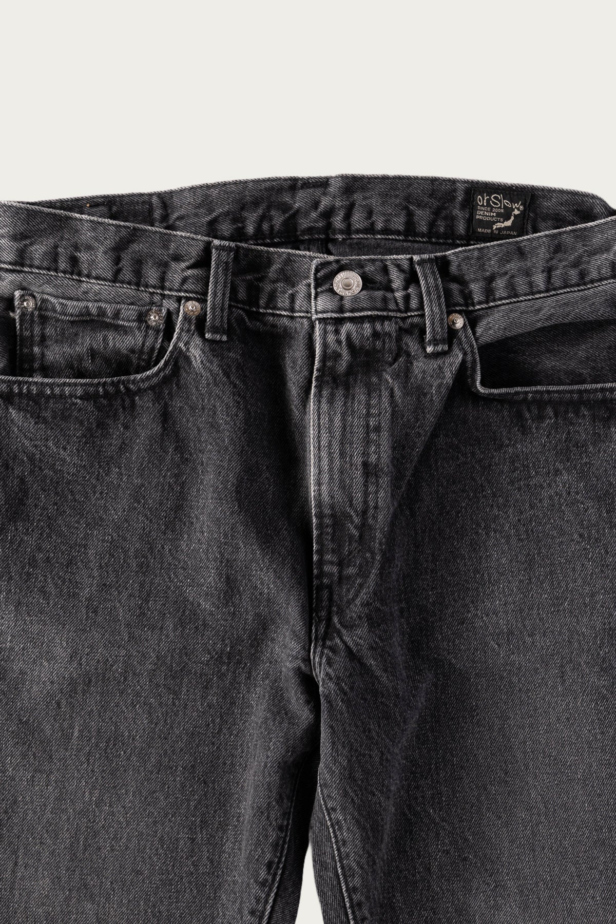 orSlow - 107 Ivy Denim - Black Denim Stone - Canoe Club