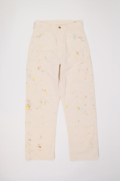 OrSlow 60's Painter Pant with Paint | Ecru | Canoe Club