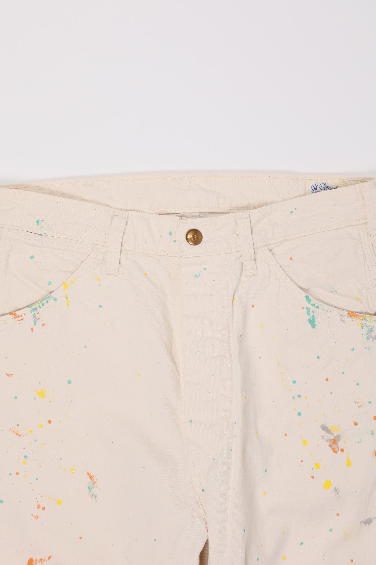 60's Painter Pant with Paint - Ecru