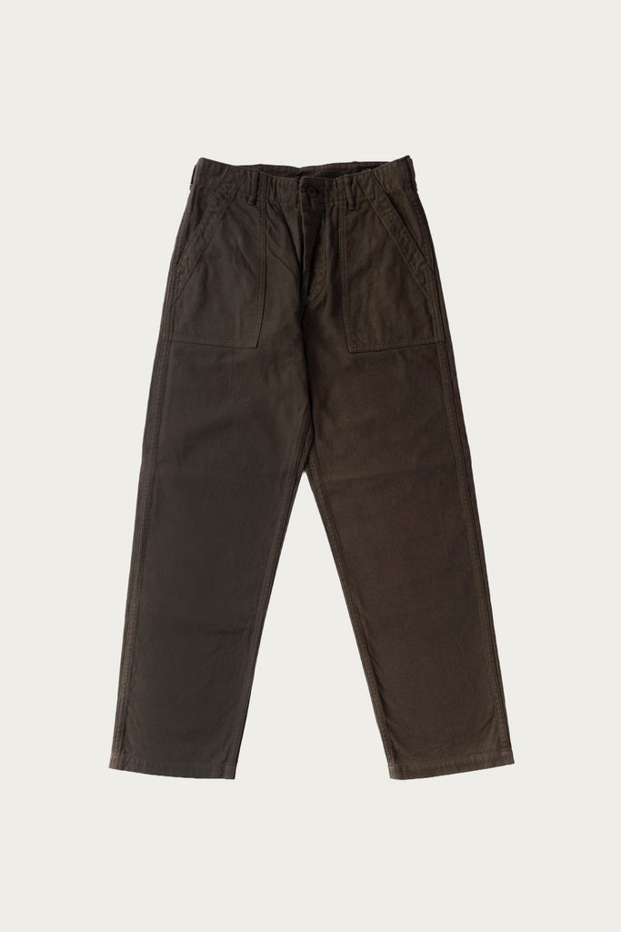 orSlow - Brushed Flannel US Army Fatigue Pants - Coffee Brown - Canoe Club