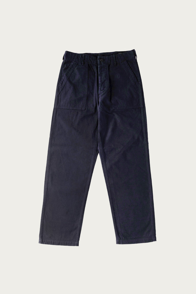 orSlow - Brushed Flannel US Army Fatigue Pants - Dark Navy - Canoe Club