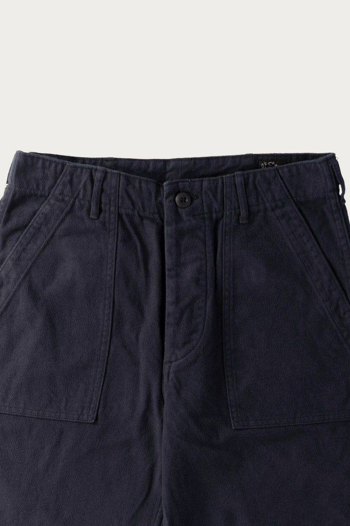 orSlow - Brushed Flannel US Army Fatigue Pants - Dark Navy - Canoe Club