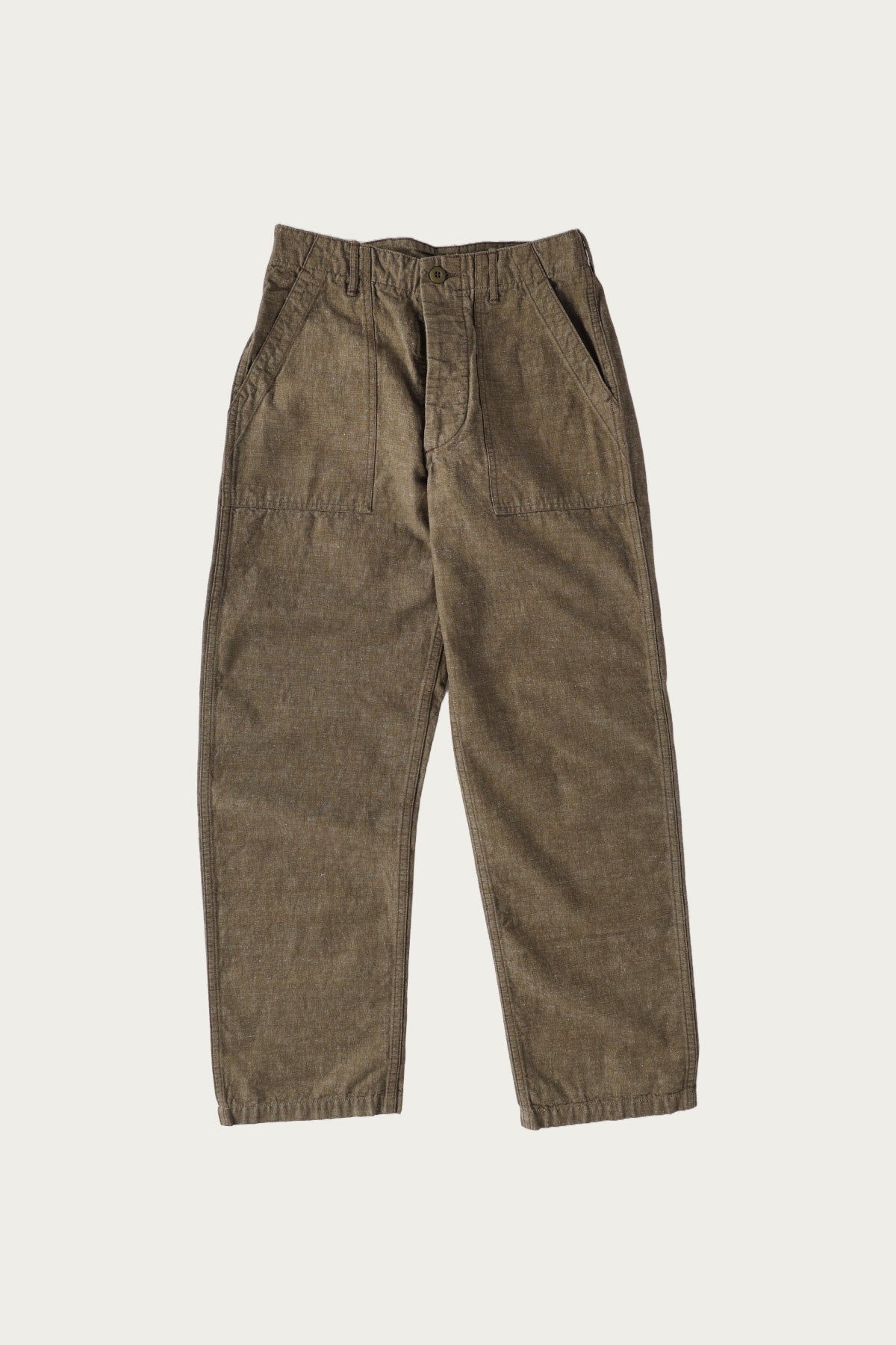 orSlow - Chambray Fatigue Pants (Regular Fit) - Dusty Olive - Canoe Club