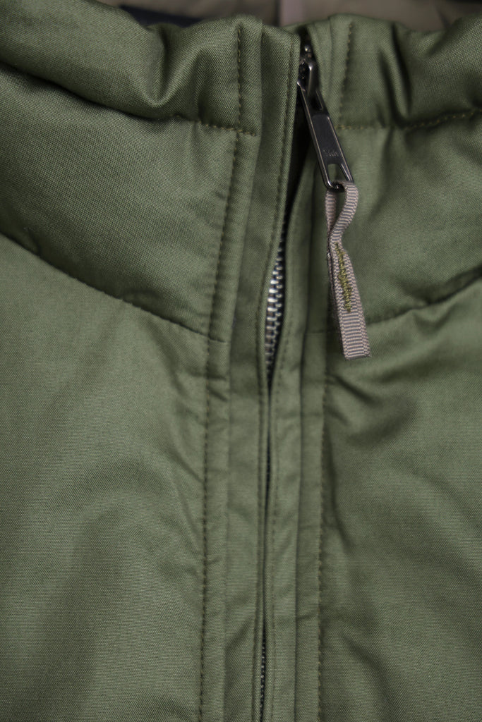 orSlow - Cotton x Nylon Padded Vest - Army Green - Canoe Club