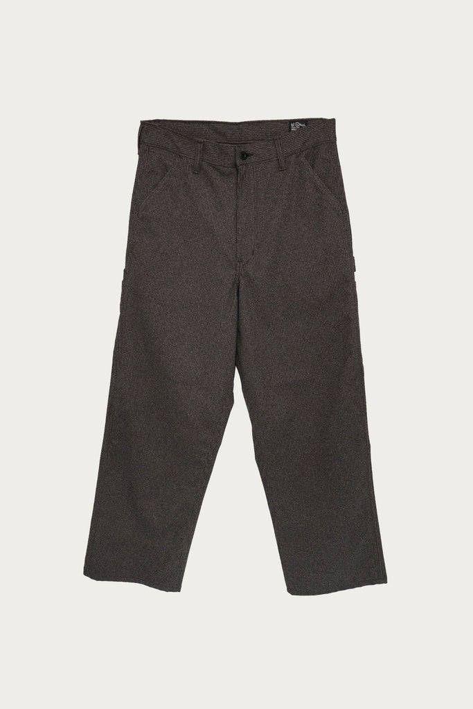 orSlow - Dad's Fit Painter Pants - Brown Houndstooth - Canoe Club