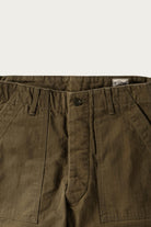 orSlow - Herringbone Vintage Fit Fatigue Pants - Army Green - Canoe Club