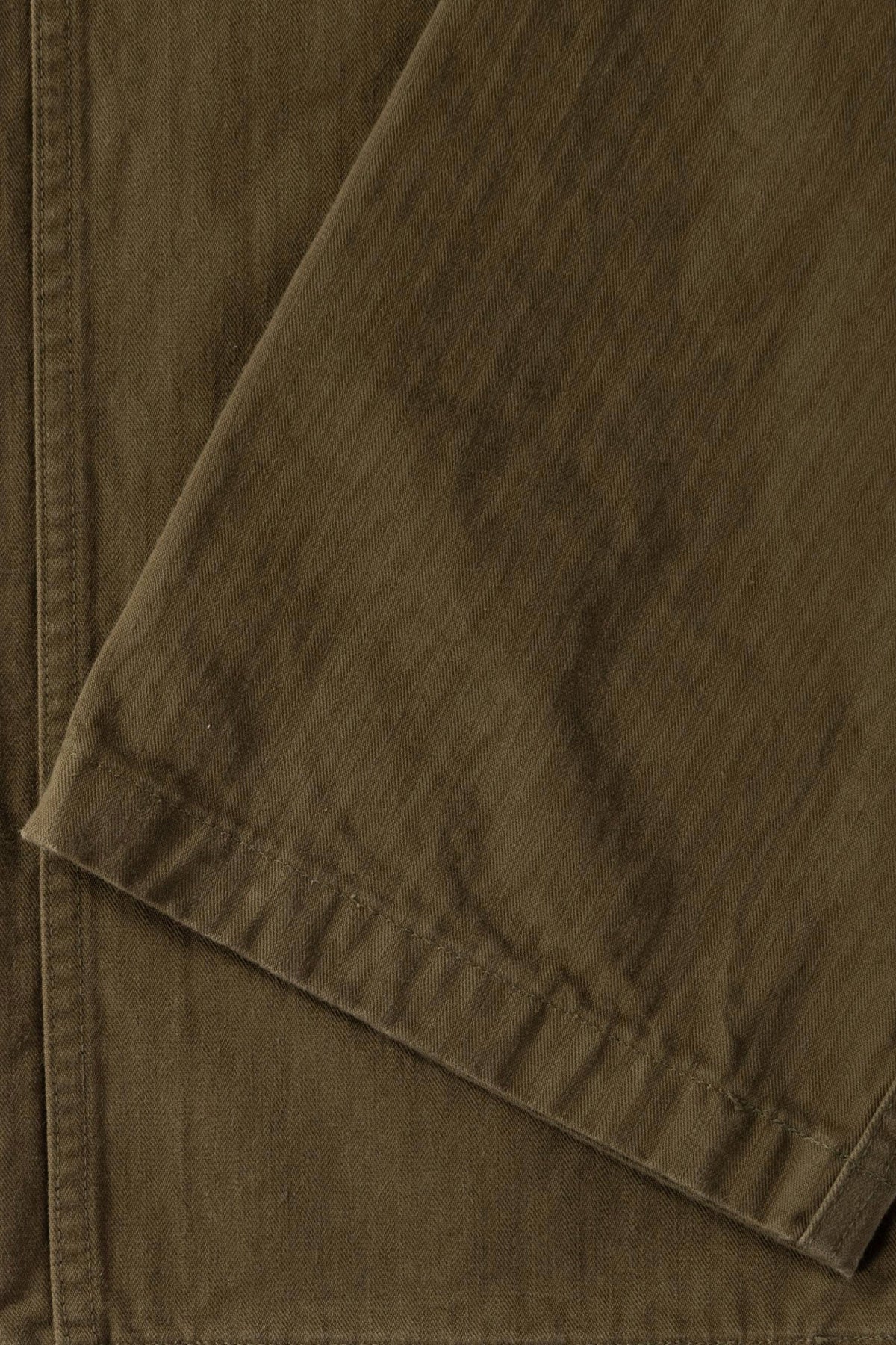 orSlow - Herringbone Vintage Fit Fatigue Pants - Army Green - Canoe Club