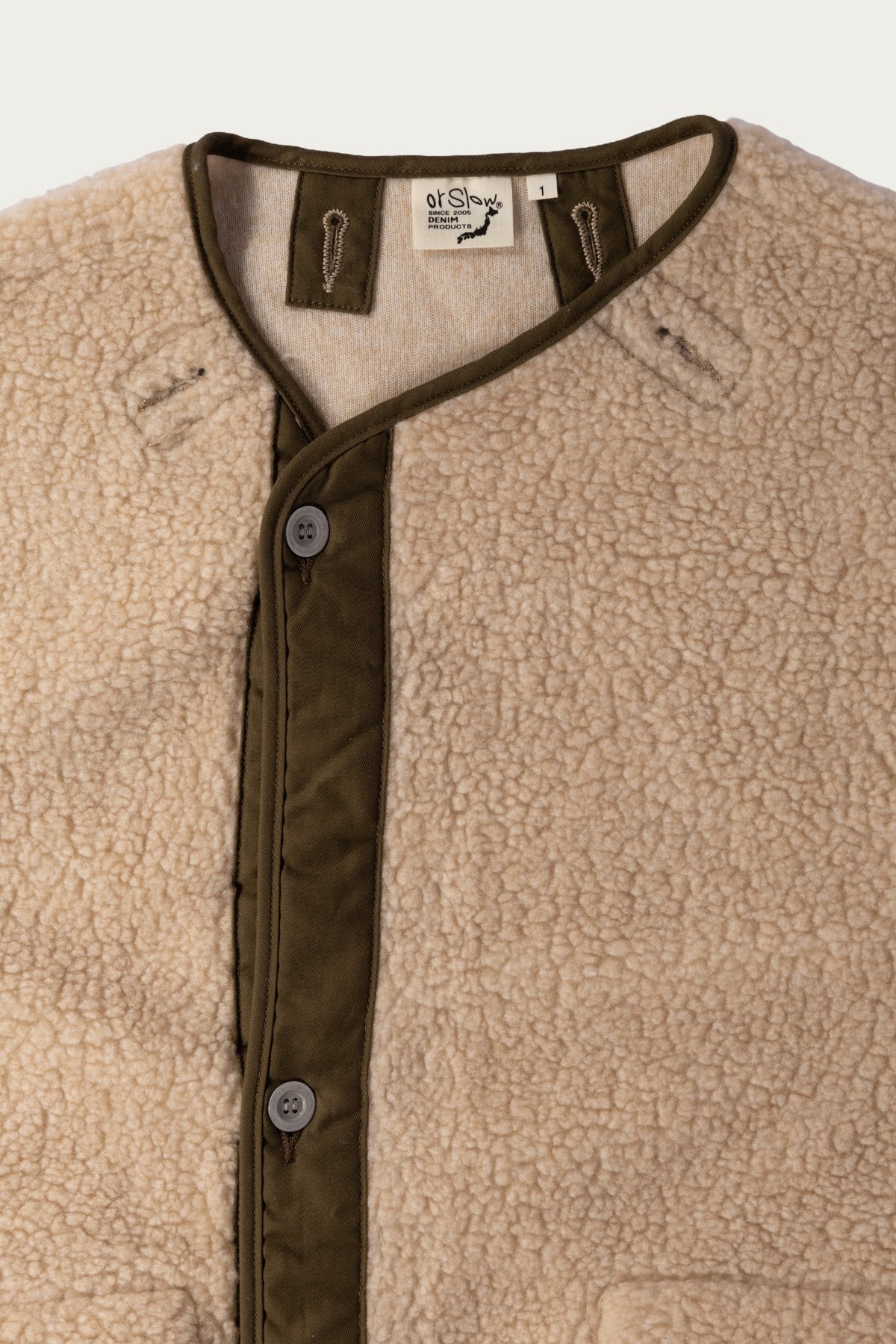 orSlow - M-65 Fish Tail Coat Liner - Beige - Canoe Club
