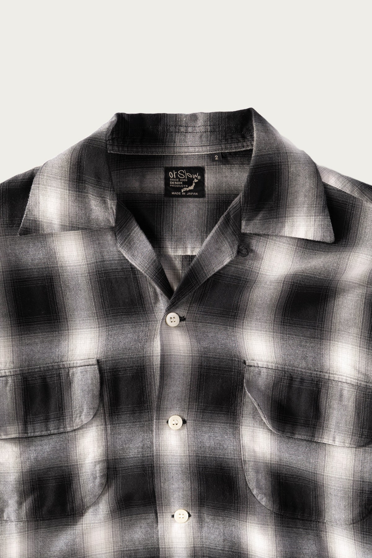 orSlow - Ombre Check Shirt - Black Check - Canoe Club