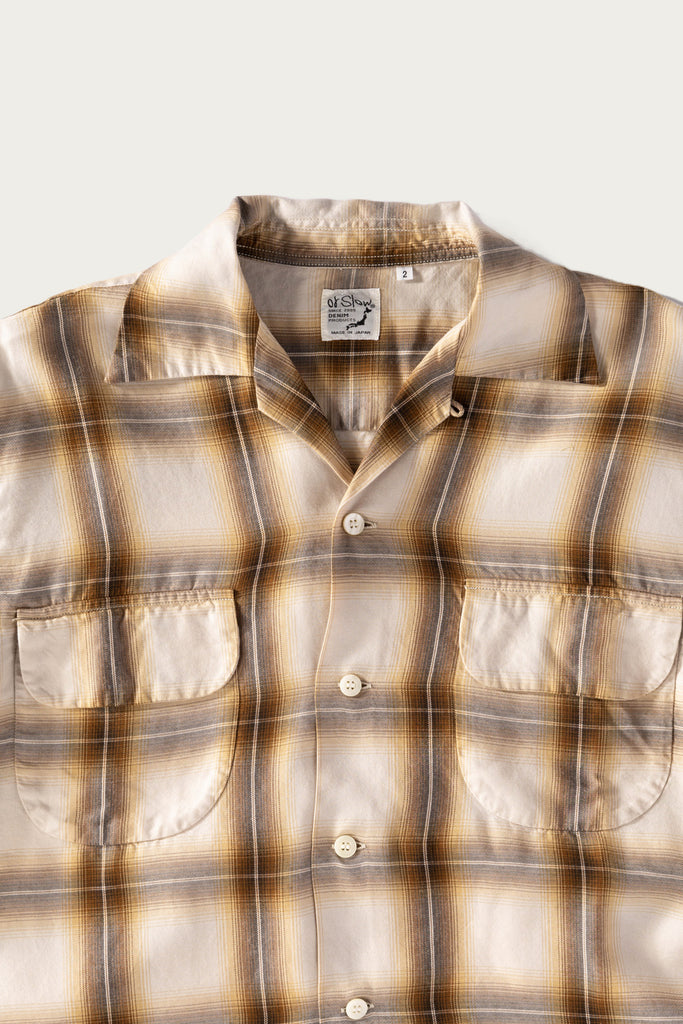 orSlow - Ombre Check Shirt - Brown Check - Canoe Club