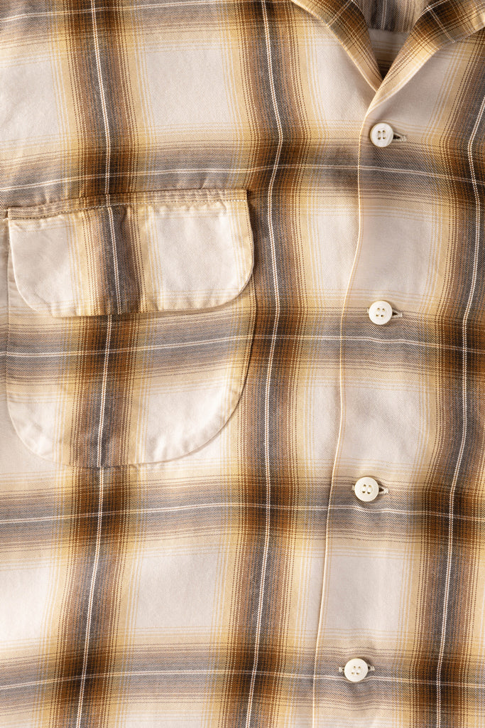 orSlow - Ombre Check Shirt - Brown Check - Canoe Club