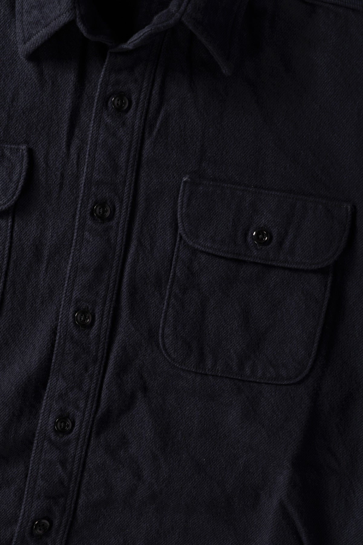 orSlow - Organic Cotton Relax Fit Flannel Shirt - Navy - Canoe Club