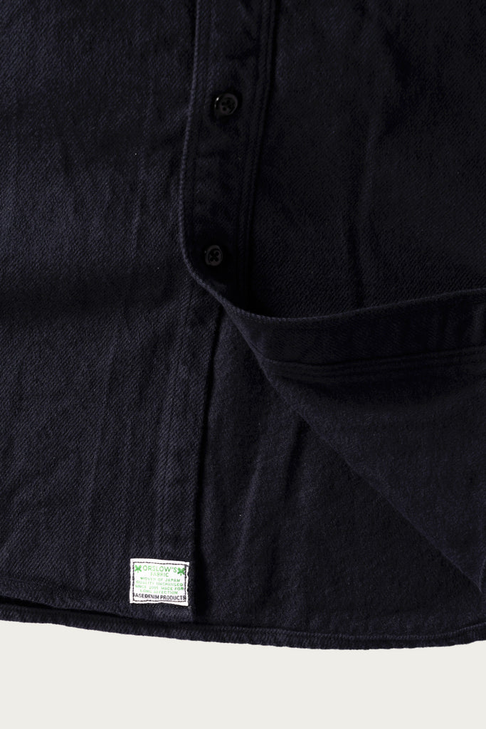 orSlow - Organic Cotton Relax Fit Flannel Shirt - Navy - Canoe Club