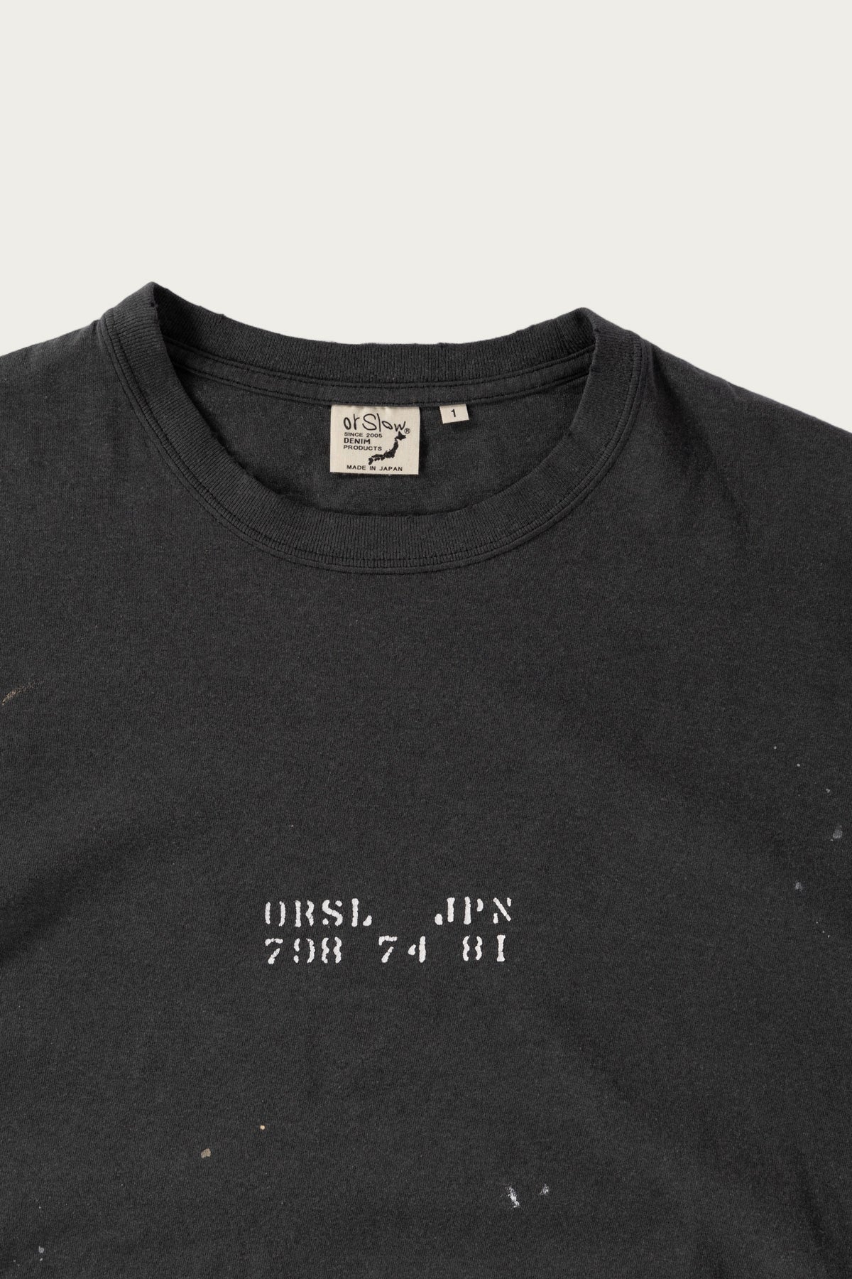 orSlow - ORSL JPN Print Tee - Black - Canoe Club