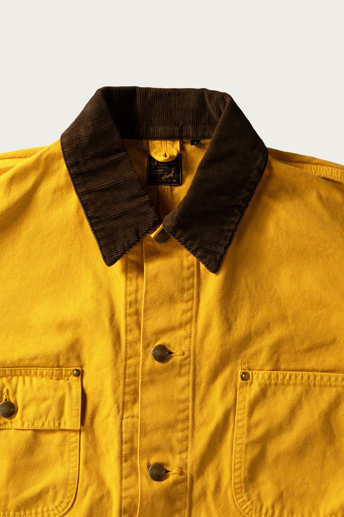 orSlow - Relax Fit Coverall - Yellow - Canoe Club