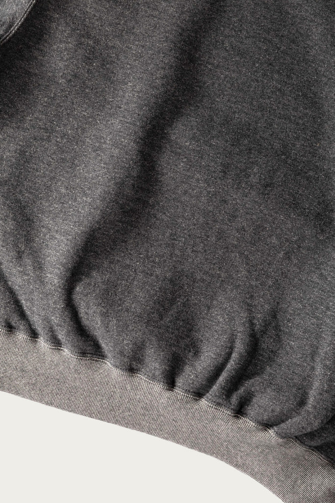 orSlow - Relax Fit Densely Knit Sweat Shirt - Charcoal Grey - Canoe Club