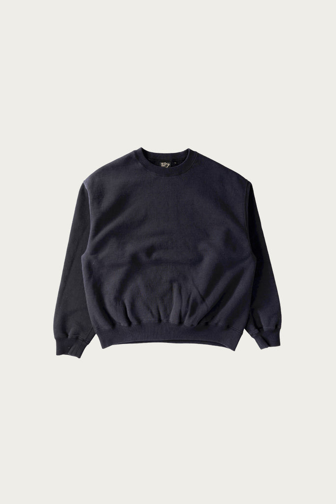 orSlow - Relax Fit Densely Knit Sweat Shirt - Dark Navy - Canoe Club