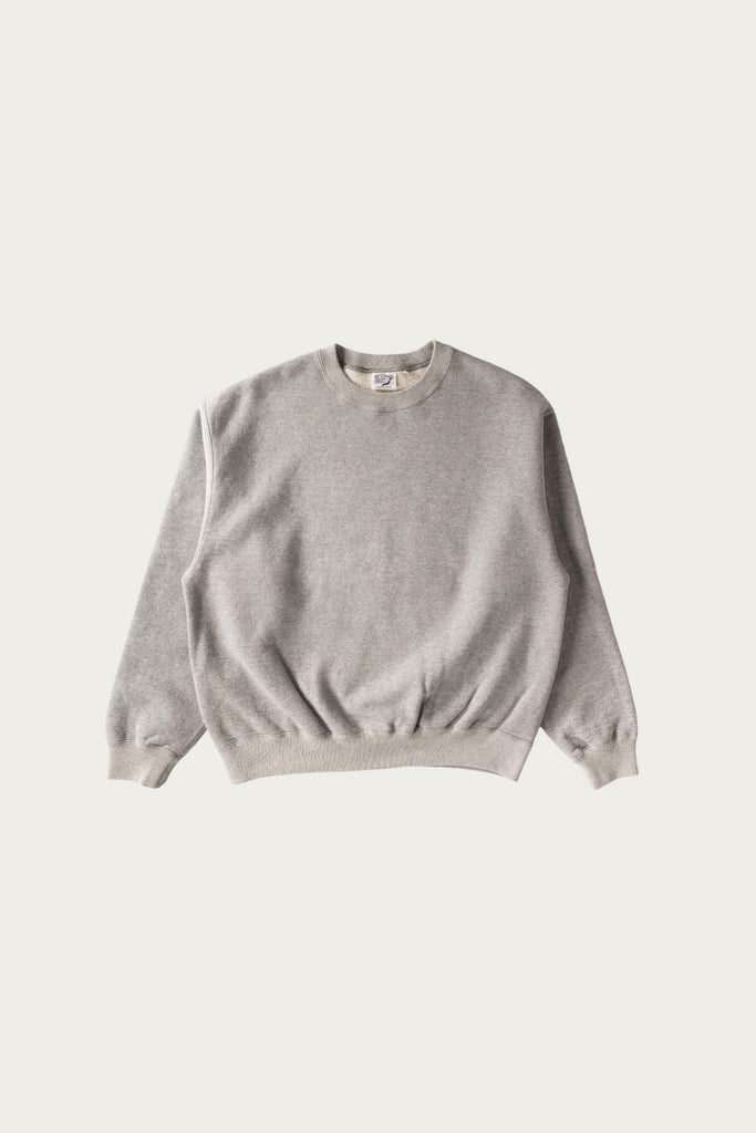 orSlow - Relax Fit Densely Knit Sweat Shirt - Heather Grey - Canoe Club