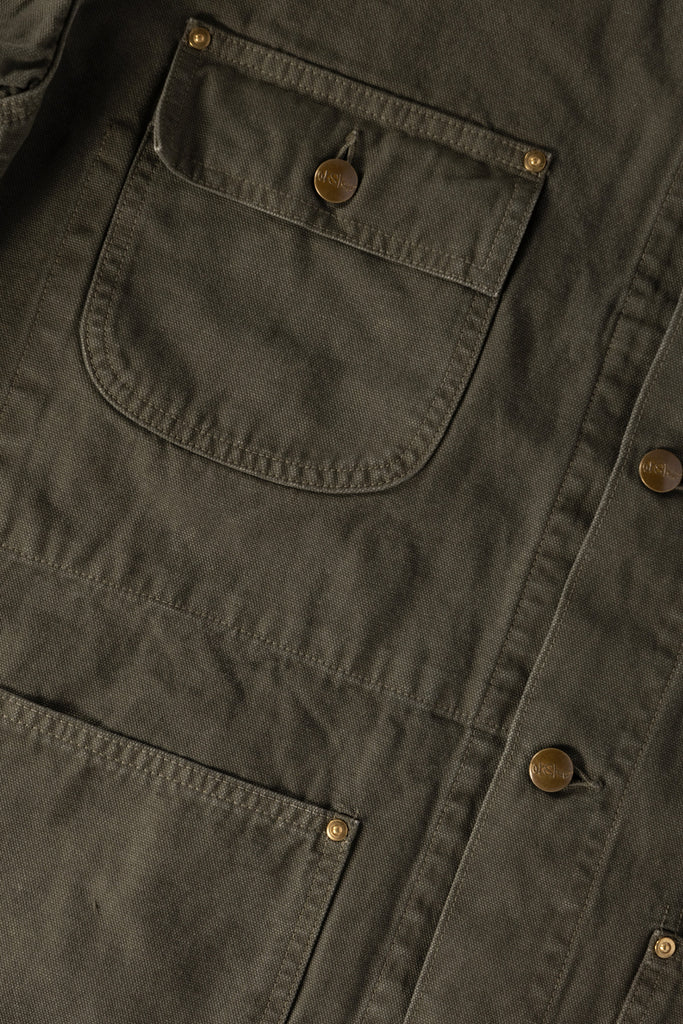 orSlow - Relax Fit Oxford Coverall - Army Green - Canoe Club