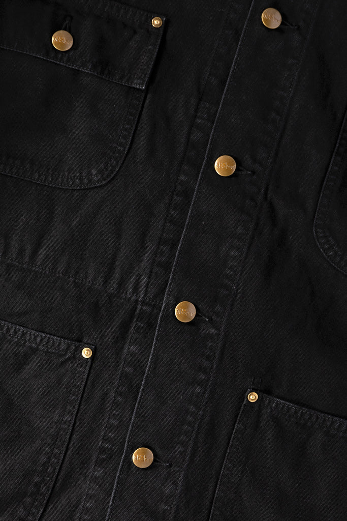 orSlow - Relax Fit Oxford Coverall - Black - Canoe Club