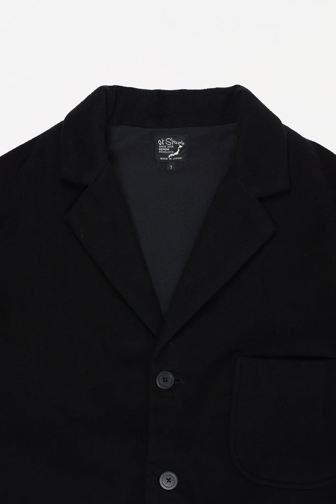 orSlow - Relaxed Fit Like-Cashmere Jacket - Black - Canoe Club