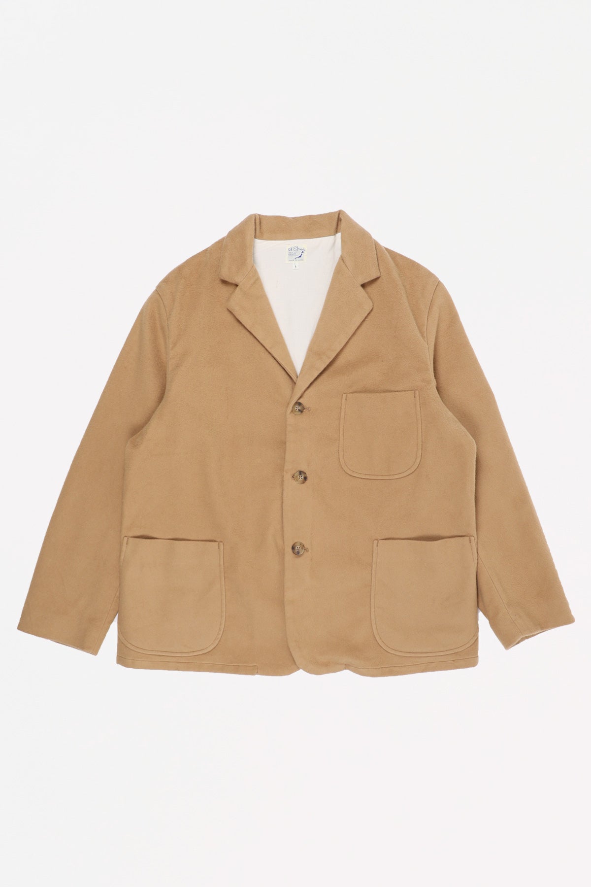 Relaxed Fit Like-Cashmere Jacket - Camel