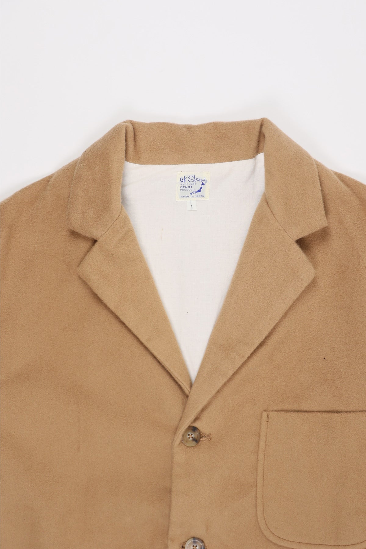 orSlow - Relaxed Fit Like-Cashmere Jacket - Camel - Canoe Club