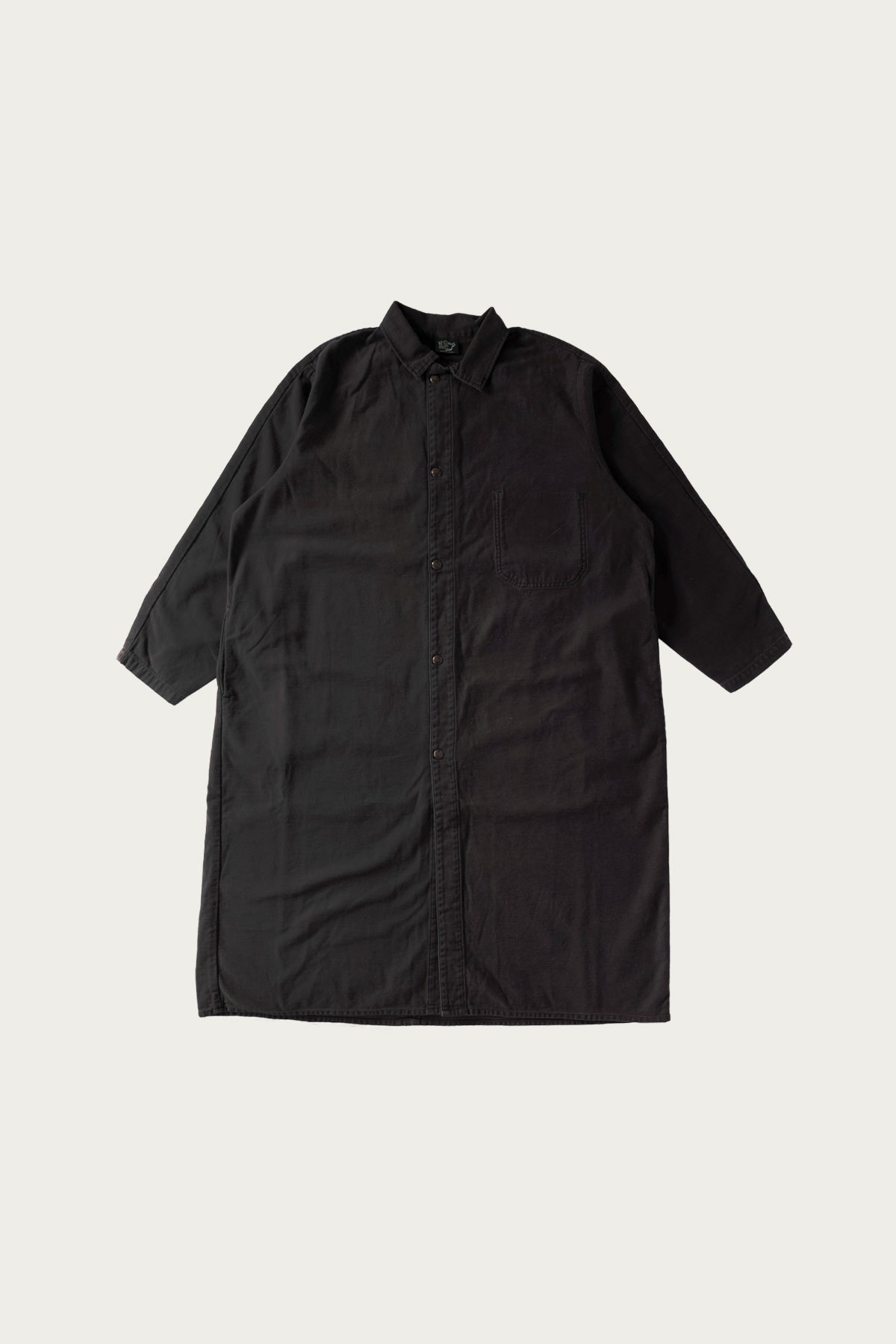 orSlow - Reverse Sateen Simple Work Coat Vintage Washed - Black - Canoe Club
