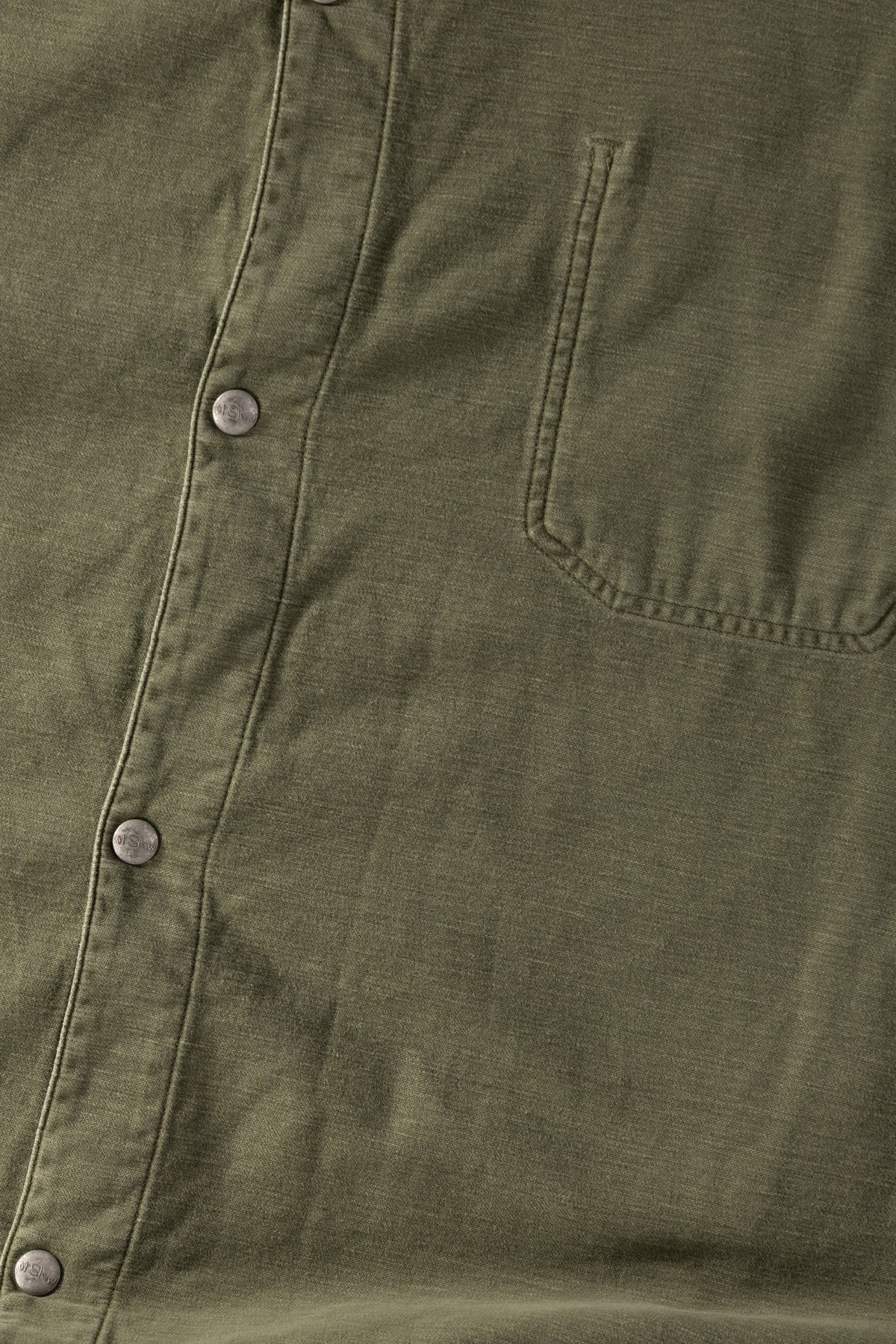 orSlow - Reverse Sateen Simple Work Coat Vintage Washed - Dark Olive - Canoe Club
