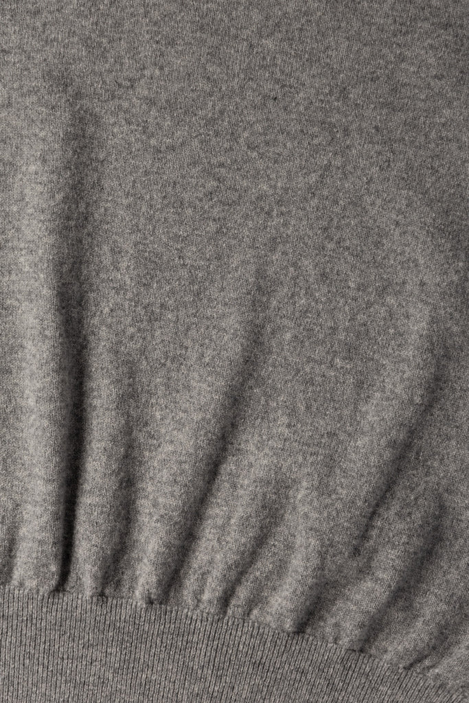 orSlow - Simple Crew Neck Sweater Crafted in Japan - Light Grey - Canoe Club