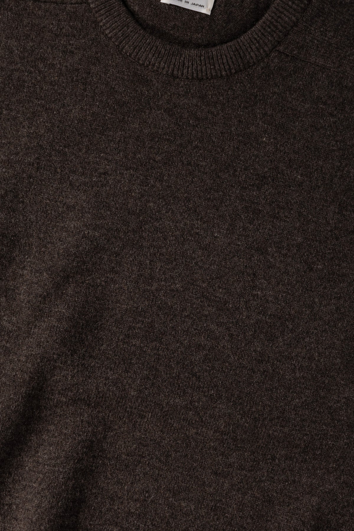 orSlow - Simple Crew Neck Sweater Crafted in Japan - Brown - Canoe Club