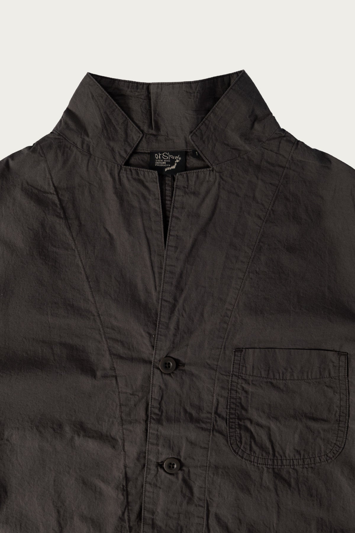 orSlow - Simple Light Jacket - Charcoal Grey - Canoe Club