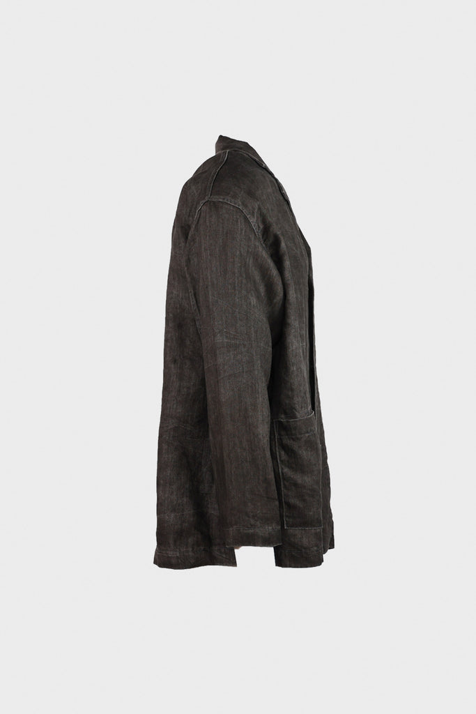 orSlow - Simple Work Jacket - Sumi Dyed Linen - Canoe Club