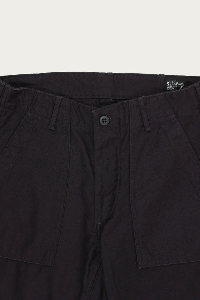 orSlow - Slim Fit Fatigue Pants - Black - Canoe Club