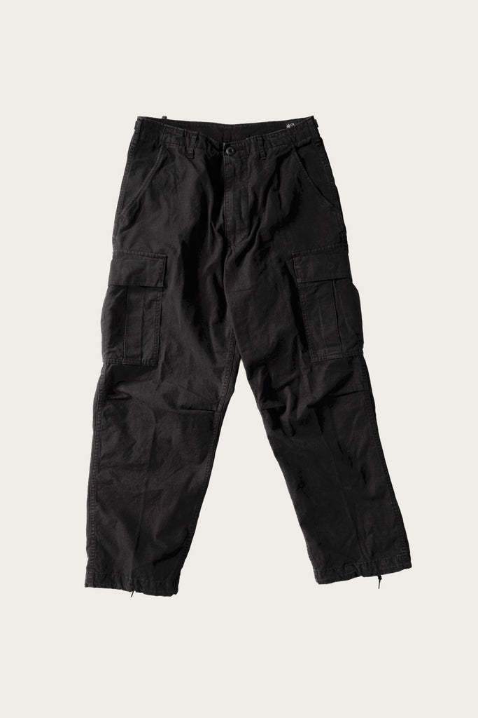 orSlow - Stone Black Vintage Fit 6 Pocket Cargo Pants - Black Stone - Canoe Club