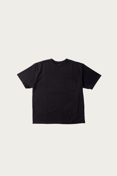 orSlow Sturdy Cotton T-Shirt With Pocket | Black | Canoe Club