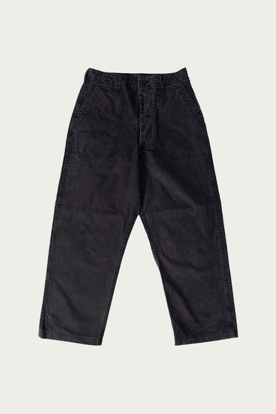 OrSlow Summer Fatigue Pants | Black | Canoe Club
