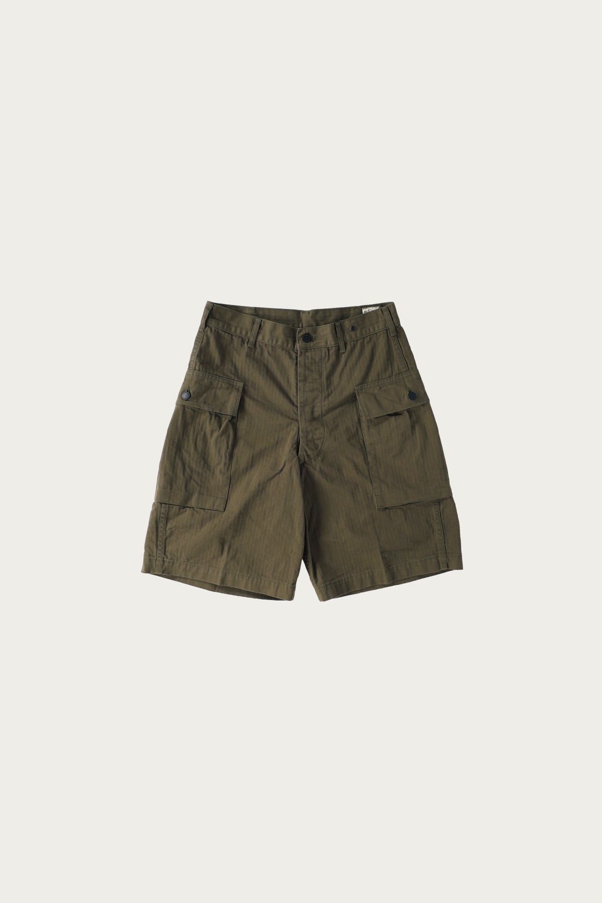 OrSlow Army Pocket Cargo Shorts Army Green Canoe Club