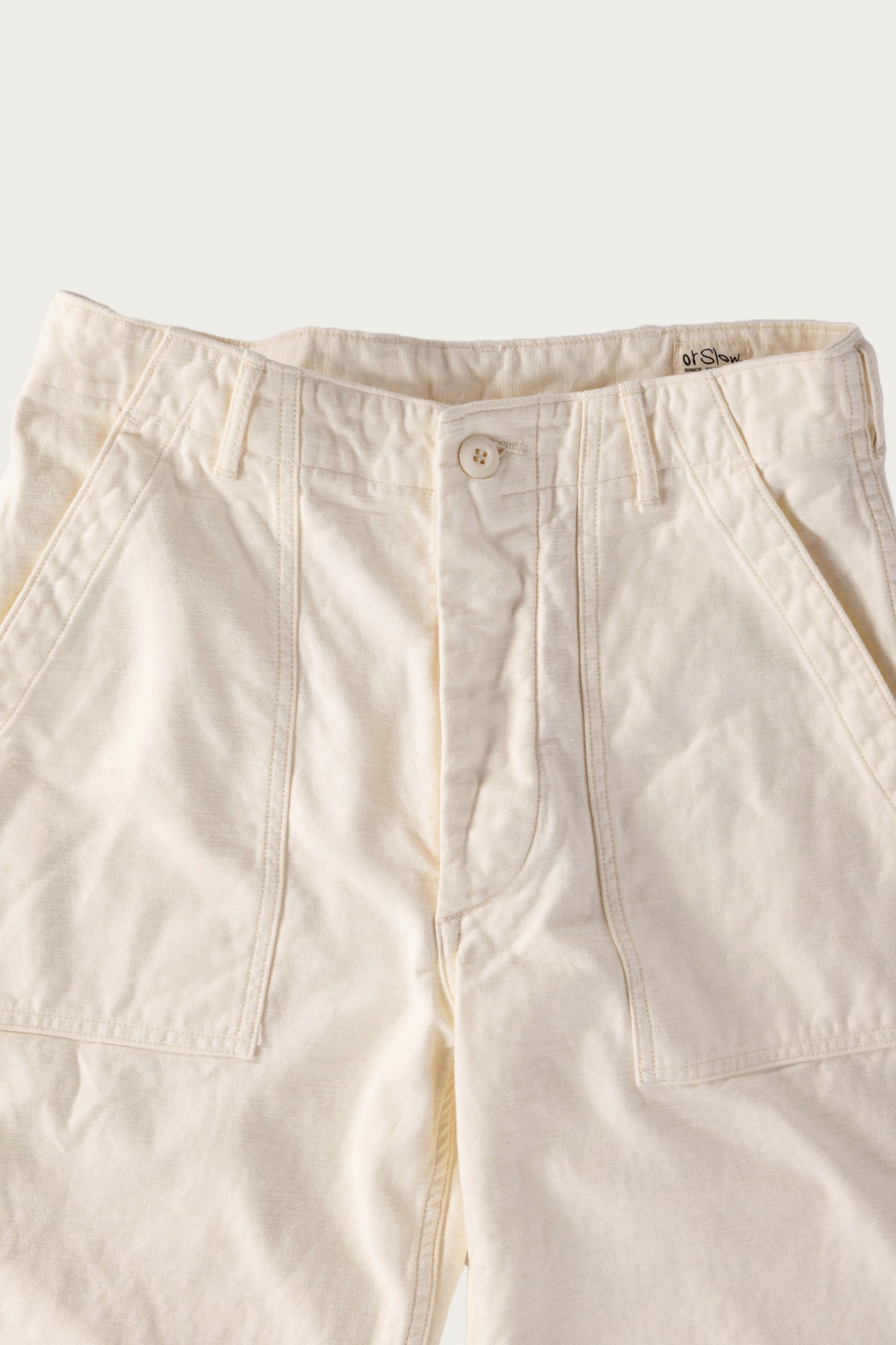 orSlow - US Army Fatigue Pants (Regular Fit) - Ecru - Canoe Club