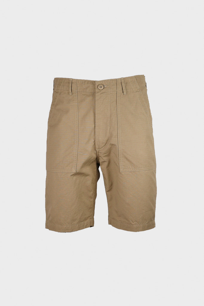 orSlow - US Army Fatigue Shorts - Beige Ripstop - Canoe Club