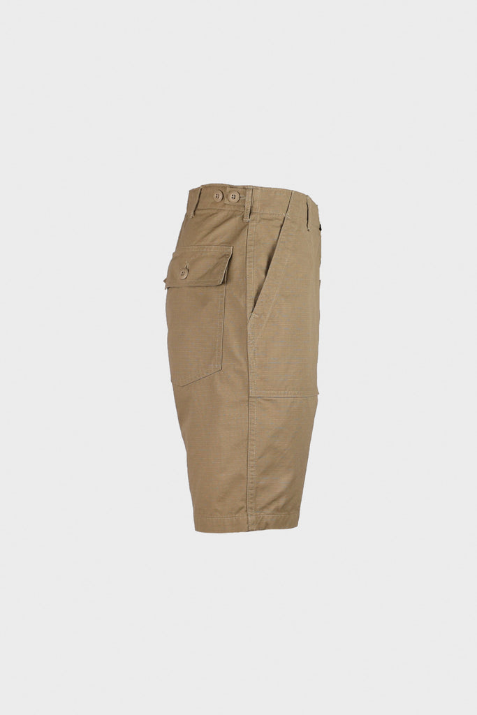 orSlow - US Army Fatigue Shorts - Beige Ripstop - Canoe Club