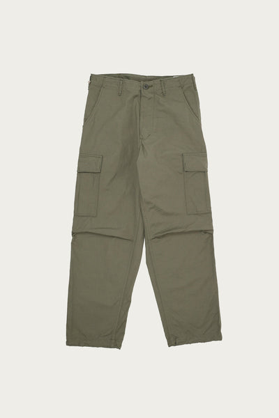 OrSlow Vintage Fit 6 Pocket Cargo Pant | Olive Ripstop | Canoe Club