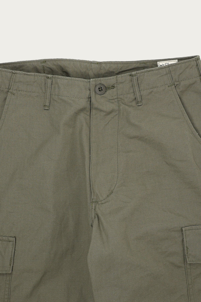 orSlow - Vintage Fit 6 Pocket Cargo Pant - Olive Ripstop - Canoe Club