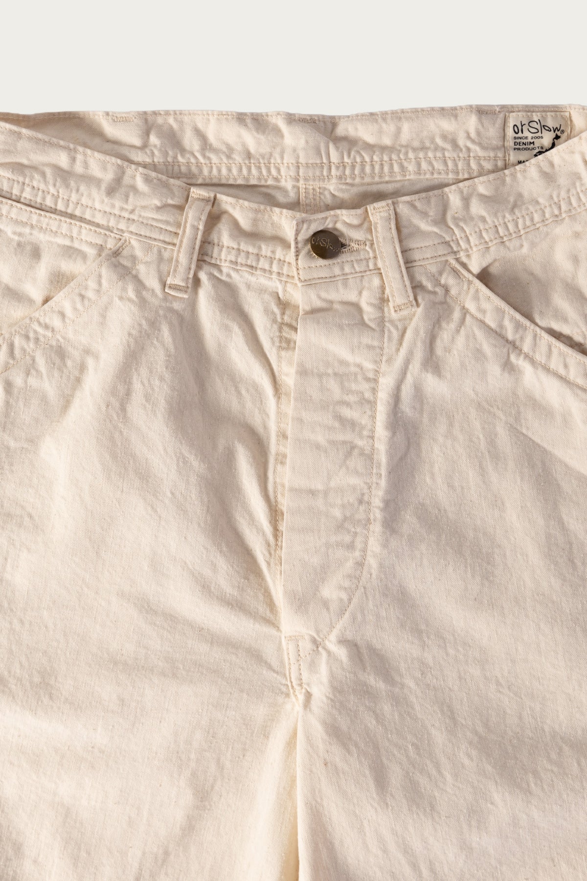 orSlow - Wide Fit 30's Painter Pants - Ecru - Canoe Club