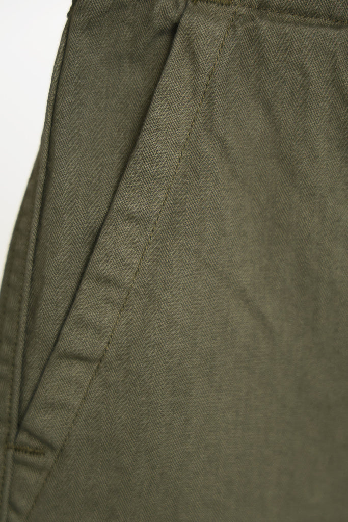 orSlow - Wide Fit French Work Pants - Army Green - Canoe Club