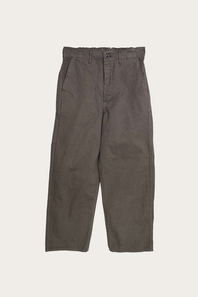 orSlow - Wide Fit French Work Pants - Coffee Brown - Canoe Club